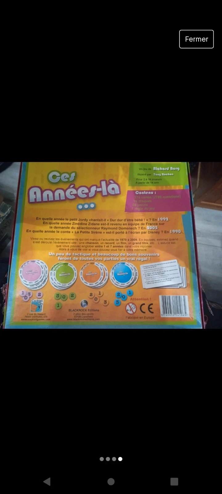 Jeu de société "ces années là" – photo 4